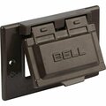 Bell Electrical Box Cover, 1 Gang, Rectangular, Aluminum, Flip/Snap, GFCI 5101-2